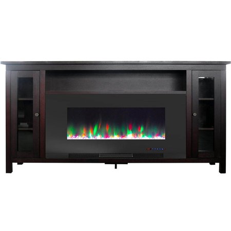 CAMBRIDGE Cambridge CAM6938-1MAH 70 in. Electric Fireplace with TV Stand; Mahogany CAM6938-1MAH